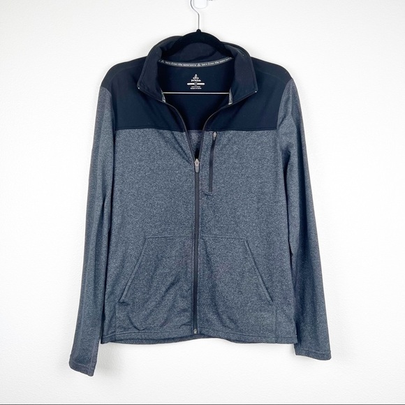Prana Lightweight Full Zip Sweatshirt Gray S - Picture 1 of 5